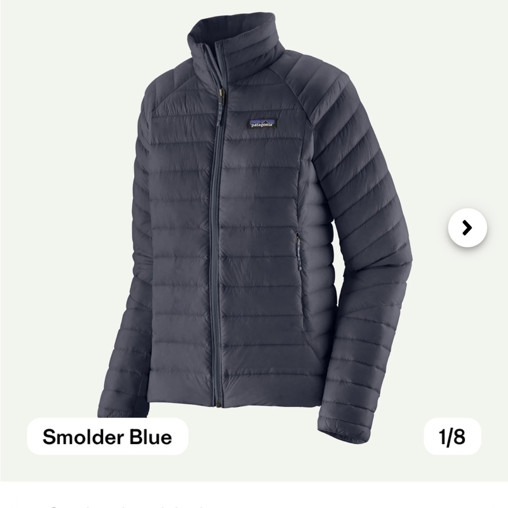 Patagonia navy Blue Women's down sweater jacket
